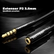 Аудіокабель подовжувач Vention Cotton Braided 3.5mm Audio Extension Cable 1.5M Black Metal Type