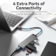 USB-хаб Vention 4-Port USB 3.0 Hub With Power Supply 0.15M Black (CHLBB)