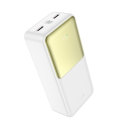 Зовнішній акумулятор HOCO J136B Sirui 22.5W+PD20W fully compatible power bank (30000mAh) White