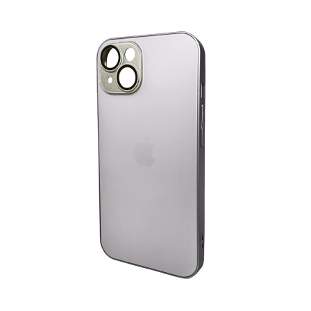 Чохол для смартфона AG Glass Matt Frame Color Logo for Apple iPhone 14 Titanium Grey