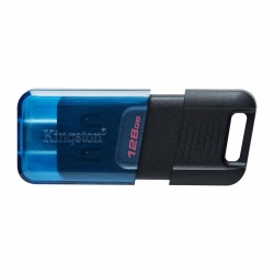 Флеш-накопичувач Kingston USB 3.2 DT 80M 128GB Type-C Black/Blue