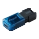 Флеш-накопичувач Kingston USB 3.2 DT 80M 128GB Type-C Black/Blue