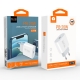 Мережевий зарядний пристрій WUW-C178 1Type-C PD20W  white