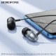 Навушники BOROFONE BM95 Excepcional universal earphones with microphone Black