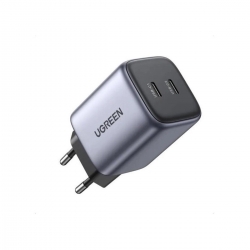Мережевий зарядний пристрій UGREEN CD294 Nexode 45W USB 2xType-C PD3.0 QC4.0 Charger Space Gray (90573)