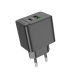 Мережевий зарядний пристрій BOROFONE BAS14A Erudite PD20W+QC3.0 charger(EU) Black