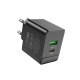 Мережевий зарядний пристрій BOROFONE BAS14A Erudite PD20W+QC3.0 charger(EU) Black