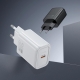 Мережевий зарядний пристрій HOCO N60 Gentle single port PD20W charger (EU) White