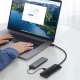 USB-хаб Baseus Lite Series 4-Port Type-C HUB Adapter Type-C to USB 3.0*4 25cm WKQX030301 Black