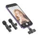 Бездротова мікрофонна система BOROFONE BFK12 Trophy lavalier wireless digital microphone(iP/Type-C) Black