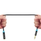 Аудіокабель Vention Cotton Braided 3.5mm Audio Extension Cable 5M Black Metal Type (VAB-B06-B500-M)