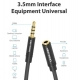 Аудіокабель Vention Cotton Braided 3.5mm Audio Extension Cable 5M Black Metal Type (VAB-B06-B500-M)