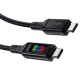 Кабель ACEFAST C7-03 Type-C to Type-C 5A, 100W, 1.2m, nylon, zinc connectors, LED, Black