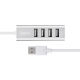 USB-хаб HOCO HB1 4USB Line machine Silver