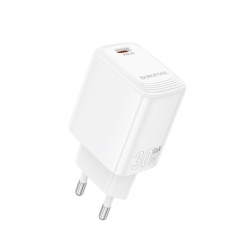 Мережевий зарядний пристрій BOROFONE BN28 Fuente single port PD30W charger (EU) White