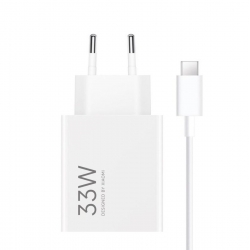 Мережевий зарядний пристрій Xiaomi Wall Charger 33W White Type-C Cable