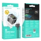 Мережевий зарядний пристрій BOROFONE BA80A Scenery PD20W+QC3.0 charger set(Type-C to Type-C) Transparent Black