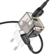 Мережевий зарядний пристрій BOROFONE BA80A Scenery PD20W+QC3.0 charger set(Type-C to Type-C) Transparent Black