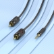 Аудiокабель HOCO UPA28 3.5 double lotus RCA audio cable Black