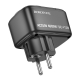 Мережевий фільтр BOROFONE BAC14 Wide 1-socket wall outlet (1C2A) (EU/GER) Black