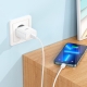 Мережевий зарядний пристрій HOCO C104A Stage single port PD20W charger set (C to iP)(EU) White