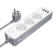 Мережевий подовжувач BOROFONE BAC9 Power 3-position socket(PD20W/1C3A)(EU/GER)(L3M) White
