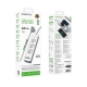Мережевий подовжувач BOROFONE BAC9 Power 3-position socket(PD20W/1C3A)(EU/GER)(L3M) White