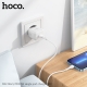 Мережевий зарядний пристрій HOCO N32 Glory PD30W single port charger (EU) White