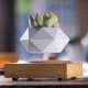 Магнітний левітаційний горщик для рослин HCNT Magnetic Levitating Pot M10-FP  Wood Grain