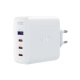 Мережевий зарядний пристрій ACEFAST A37 PD100W GaN (3*CUSB-C+USB-A) charger set White