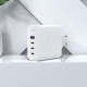 Мережевий зарядний пристрій ACEFAST A37 PD100W GaN (3*CUSB-C+USB-A) charger set White