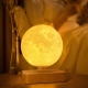 Магнітна левітаційна лампа HCNT Levitating Lamp Moon Light Wood Grain