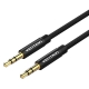 Аудіокабель Vention Fabric Braided 3.5mm Male to Male Audio Cable 2M Black Metal Type (BAGBH)