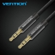 Аудіокабель Vention Fabric Braided 3.5mm Male to Male Audio Cable 2M Black Metal Type (BAGBH)