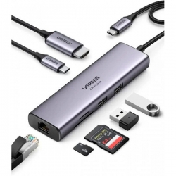 Мультипортовый адаптер UGREEN CM512 Gray (60515)
