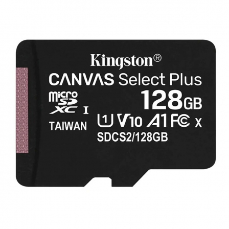 Карта пам'яті microSDXC (UHS-1) Kingston Canvas Select Plus 128Gb class 10 А1 (R-100MB/s)