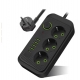 Сетевой фильтр F09U 4USB 3AC 16A Black