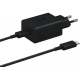 Мережевий зарядний пристрій Samsung 45W PD Compact Power Adapter with Type-C cable Black (EP-T4510XBE)