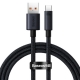 Кабель Baseus USB C 100 Вт ультра швидка зарядка 1 м Black (CAJY010401)