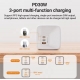 Зарядний пристрій Acefast 7-in-1 Socket 4AC+2C+1U 30W Gan PD