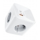 Зарядний пристрій Acefast 7-in-1 Socket 4AC+2C+1U 30W Gan PD
