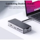 Кабель HAGiBiS USD4 USB-C to Type-C USB4.0 Data Cable 40Gbps Video 8K 60Hz PD240W 13см Black