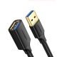 Кабель USB-A UGREEN US129 USB 3.0 AM/AF Extension Cable 1m Black (10368)