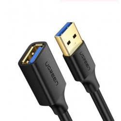Кабель USB-A UGREEN US129 USB 3.0 AM/AF Extension Cable 1m Black (10368)