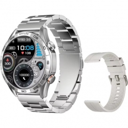 Смарт-годинник Haylou Solar 5 LS20 Silver (2 ремінці Silicone + Stainless steel)