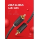 Аудіокабель UGREEN AV104 2RCA Male to 2RCA Male Cable 2m (Black)(UGR-10518)