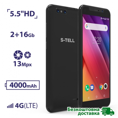 

S-TELL P760 Black, Черный