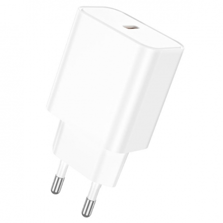 Мережевий зарядний пристрій BOROFONE BA71A Power single Port PD20W charger White