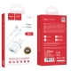 Мережевий зарядний пристрій HOCO C12Q Smart QC3.0 charger set(Type-C) 18W White
