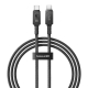 Кабель Baseus Unbreakable Series Fast Charging Data Cable Type-C to Type-C 100W 1m Cluster Black
